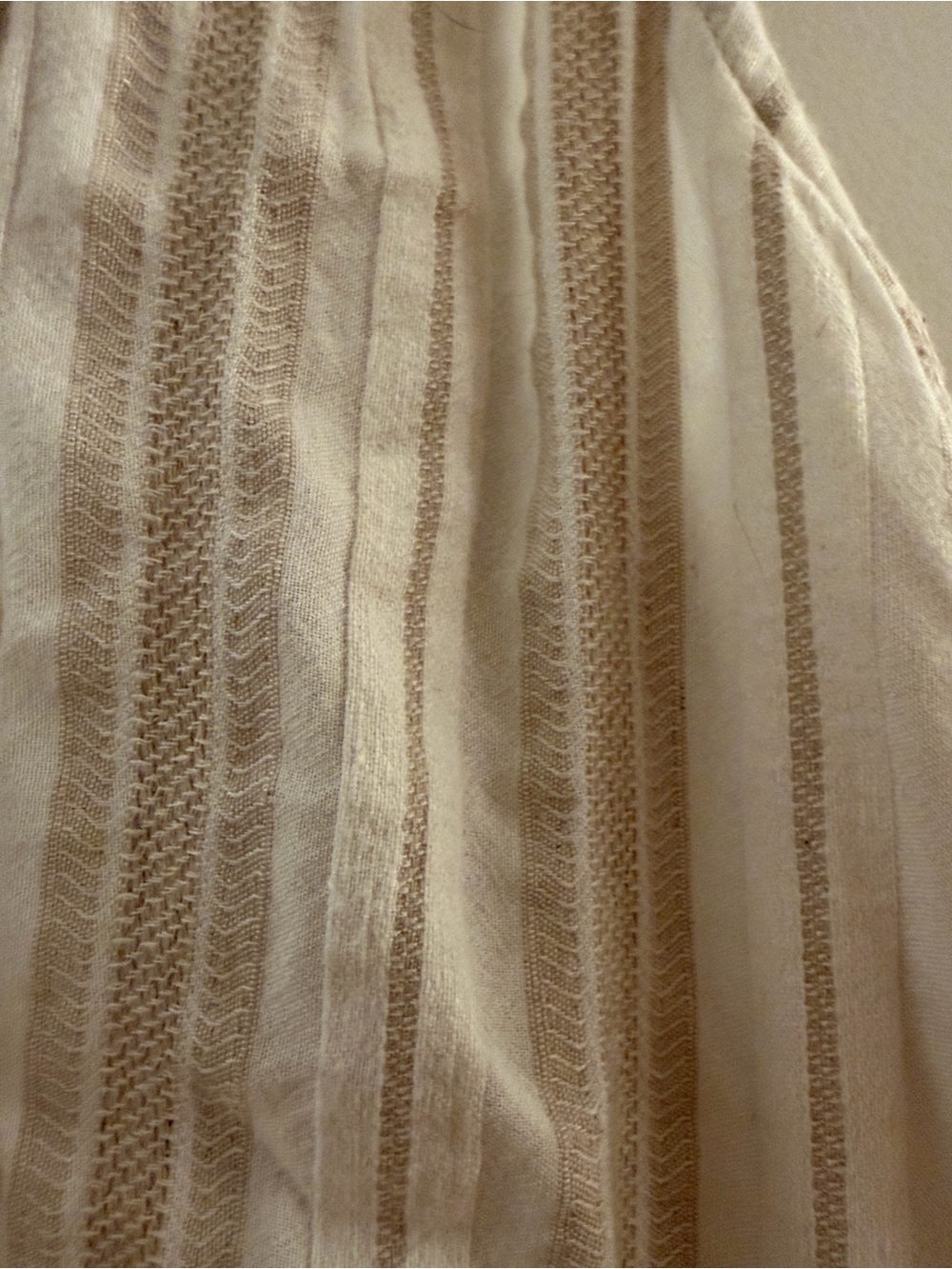 Free People Tank Top Women's Extra Small Cream/Beige Tie Front Reversible Boho - Picture 5 of 6